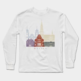 Osijek skyline poster Long Sleeve T-Shirt